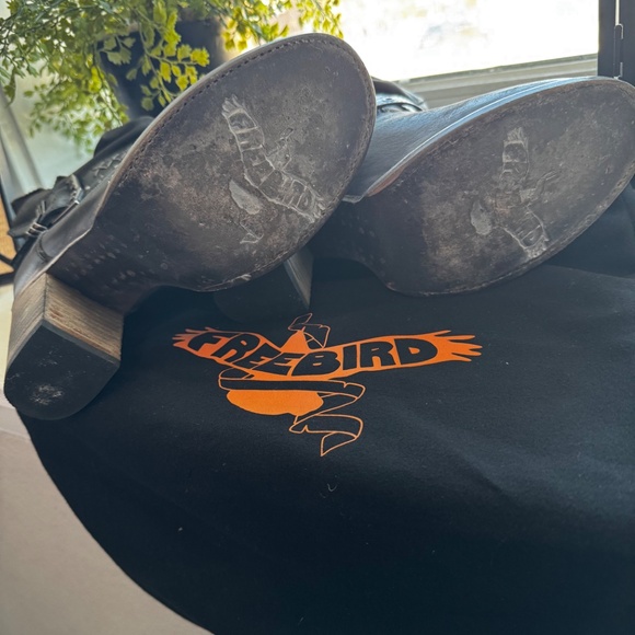 Freebird Blain Leather Boots Designer Luxury Belted Buckle Detail Handmade - Picture 5 of 5